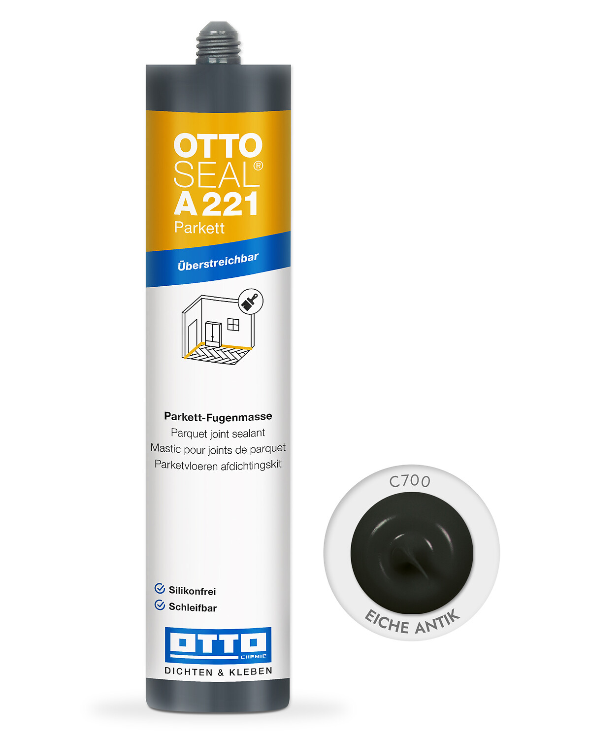 OTTOSEAL® A 221 Parkett - Die silikonfreie, plastische Parkettfugenmasse