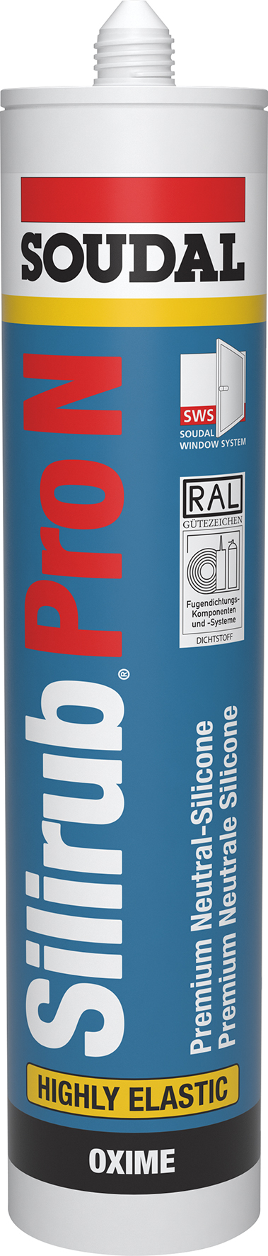 Bild Soudal Silirub Pro N_Premium Bausilikon Kartusche 310ml