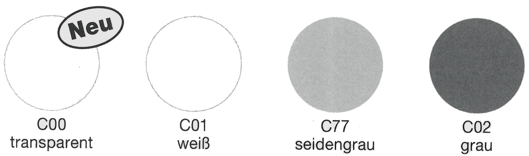 Farbkarte5a180af1ec452 Achtung! Abhängig von Ihren Monitoreinstellungen können die angezeigten Farben von den Originalfarben abweichen.