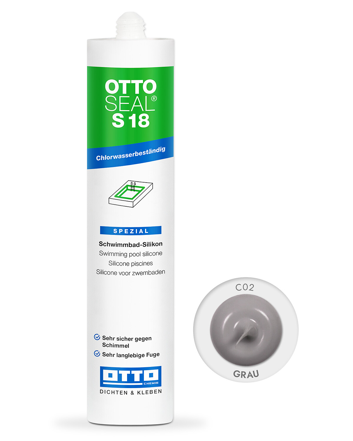 OTTOSEAL® S 18 Schwimmbad-Silikon