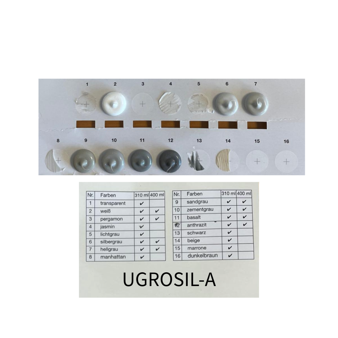 UGROSIL-A-Silconia-Farbkarte