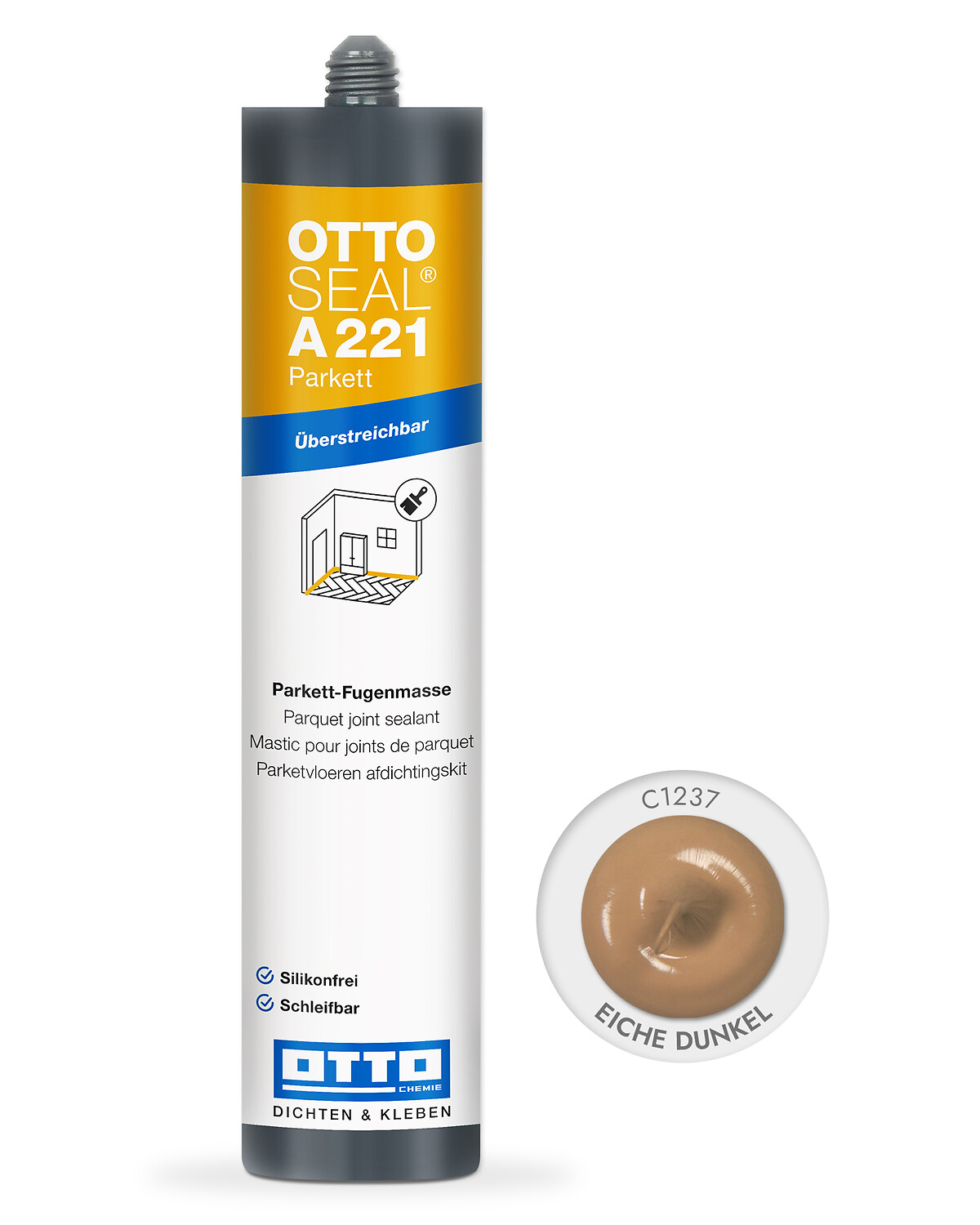 OTTOSEAL® A 221 Parkett - Die silikonfreie, plastische Parkettfugenmasse