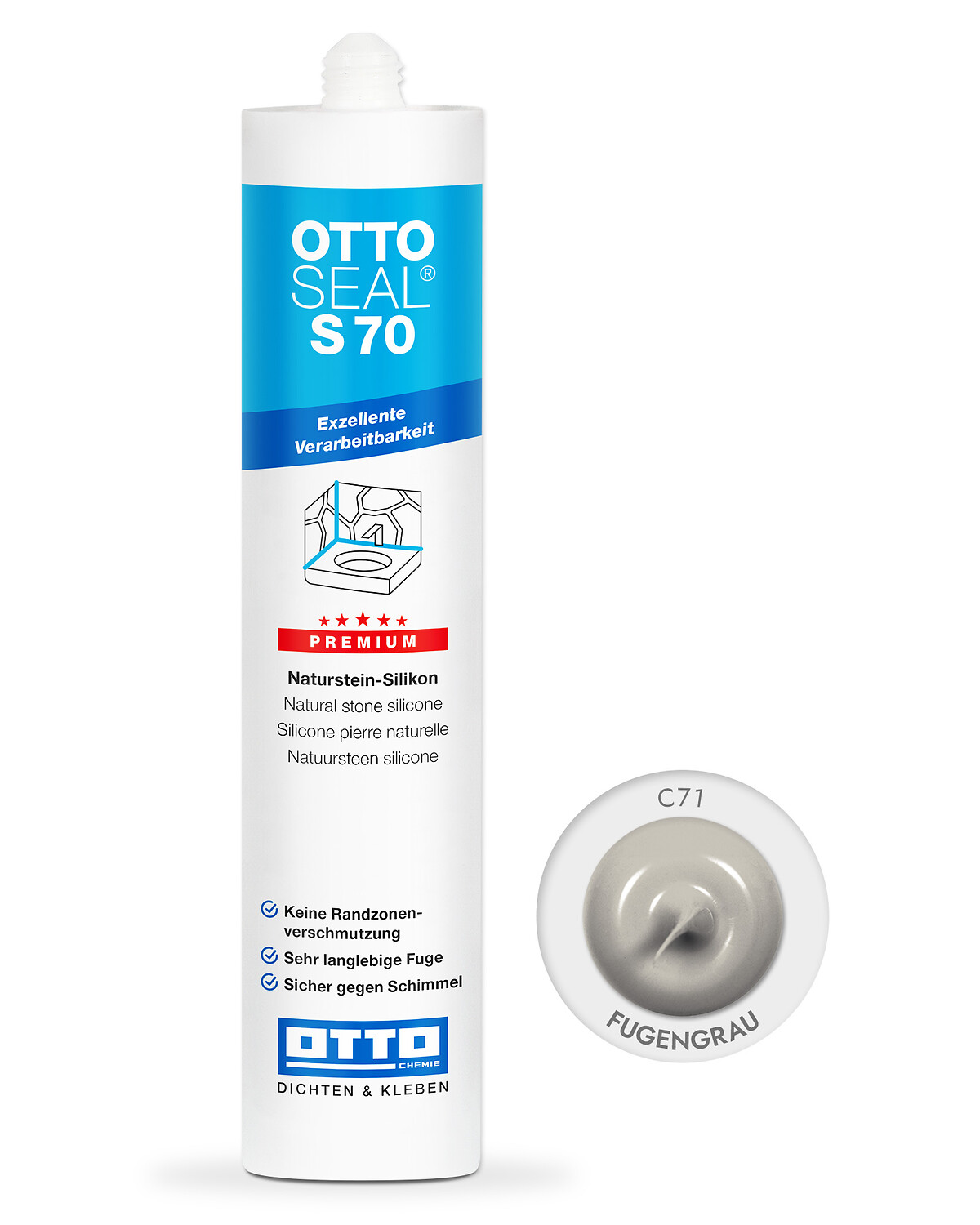 OTTOSEAL® S 70 Premium-Natursteinsilikon