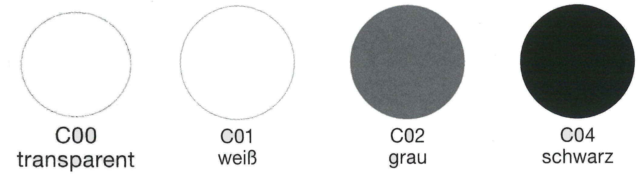 Farbkarte5b432e5c11b10 Achtung! Abhängig von Ihren Monitoreinstellungen können die angezeigten Farben von den Originalfarben abweichen.