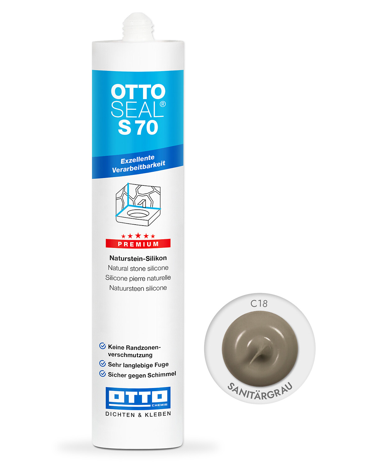 OTTOSEAL® S 70 Premium-Natursteinsilikon