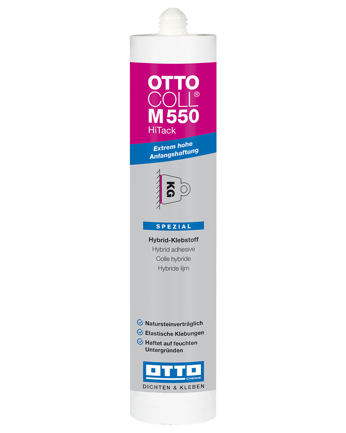 OTTOCOLL® M 550 HiTack - Hybrid-Klebstoff mit extrem hoher Anfangshaftung