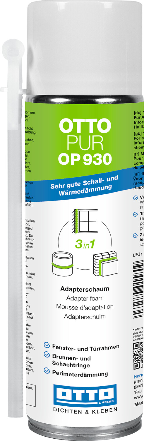 OTTOPUR OP 930 - 3in1 Adapterschaum, Schall- und Wärmedämmung