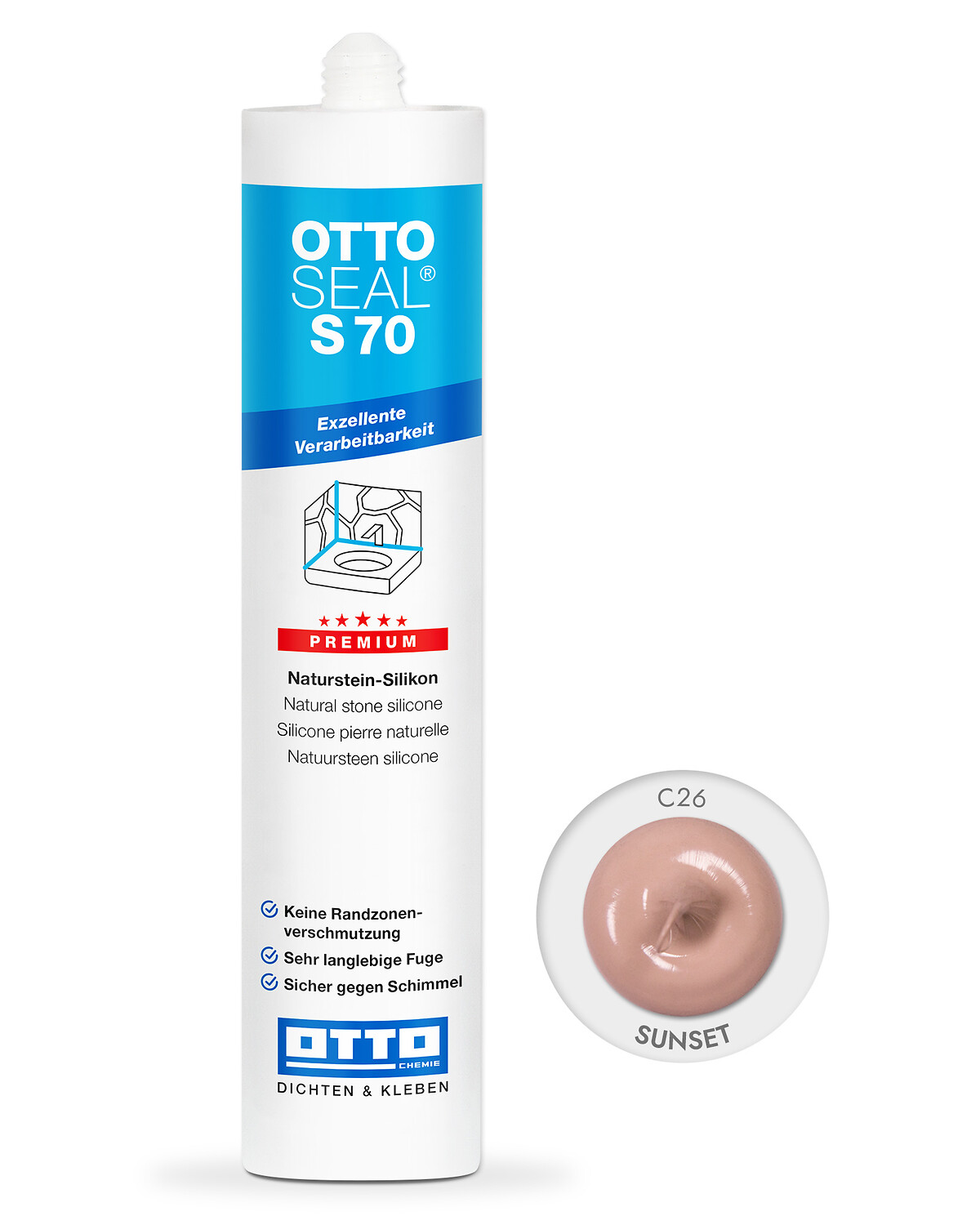 OTTOSEAL® S 70 Premium-Natursteinsilikon