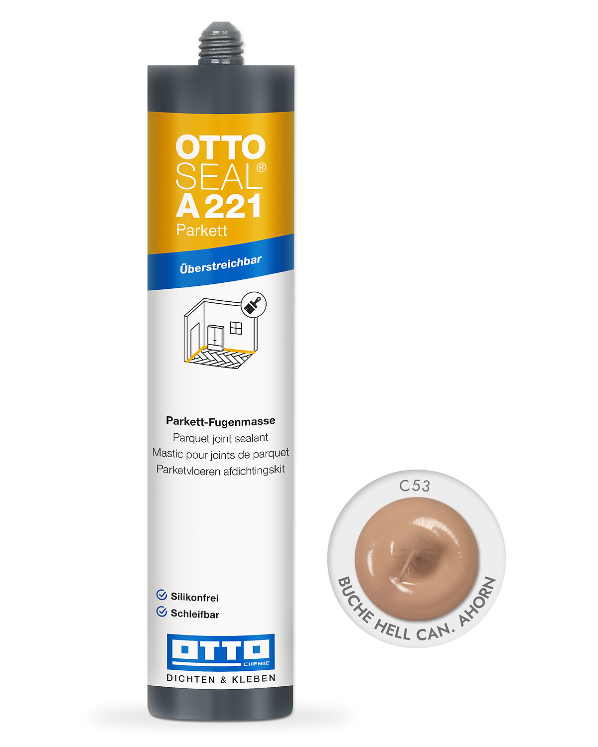OTTOSEAL® A 221 Parkett - Die silikonfreie, plastische Parkettfugenmasse
