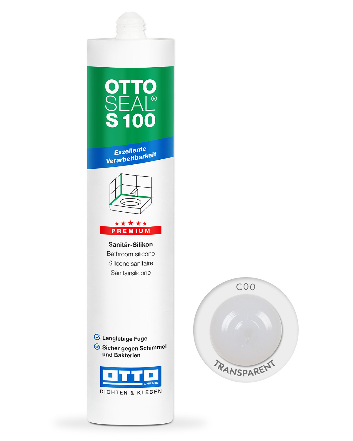 OTTOSEAL® S 100 - Das Premium-Sanitärsilikon