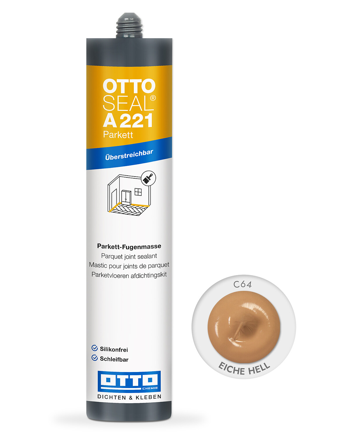 OTTOSEAL® A 221 Parkett - Die silikonfreie, plastische Parkettfugenmasse