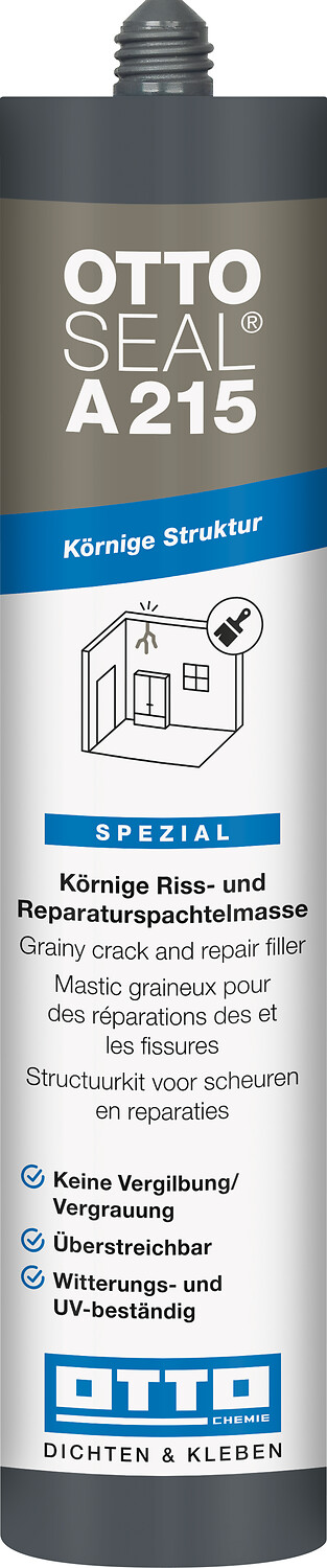 OTTOSEAL® A 215 - Der körnige Riss-und Reparaturspachtel OTTOSEAL® A 215 - Der körnige Riss-und Reparaturspachtel