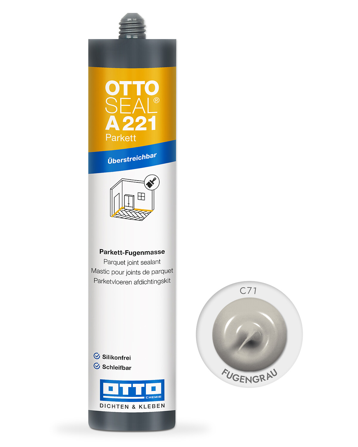 OTTOSEAL® A 221 Parkett - Die silikonfreie, plastische Parkettfugenmasse