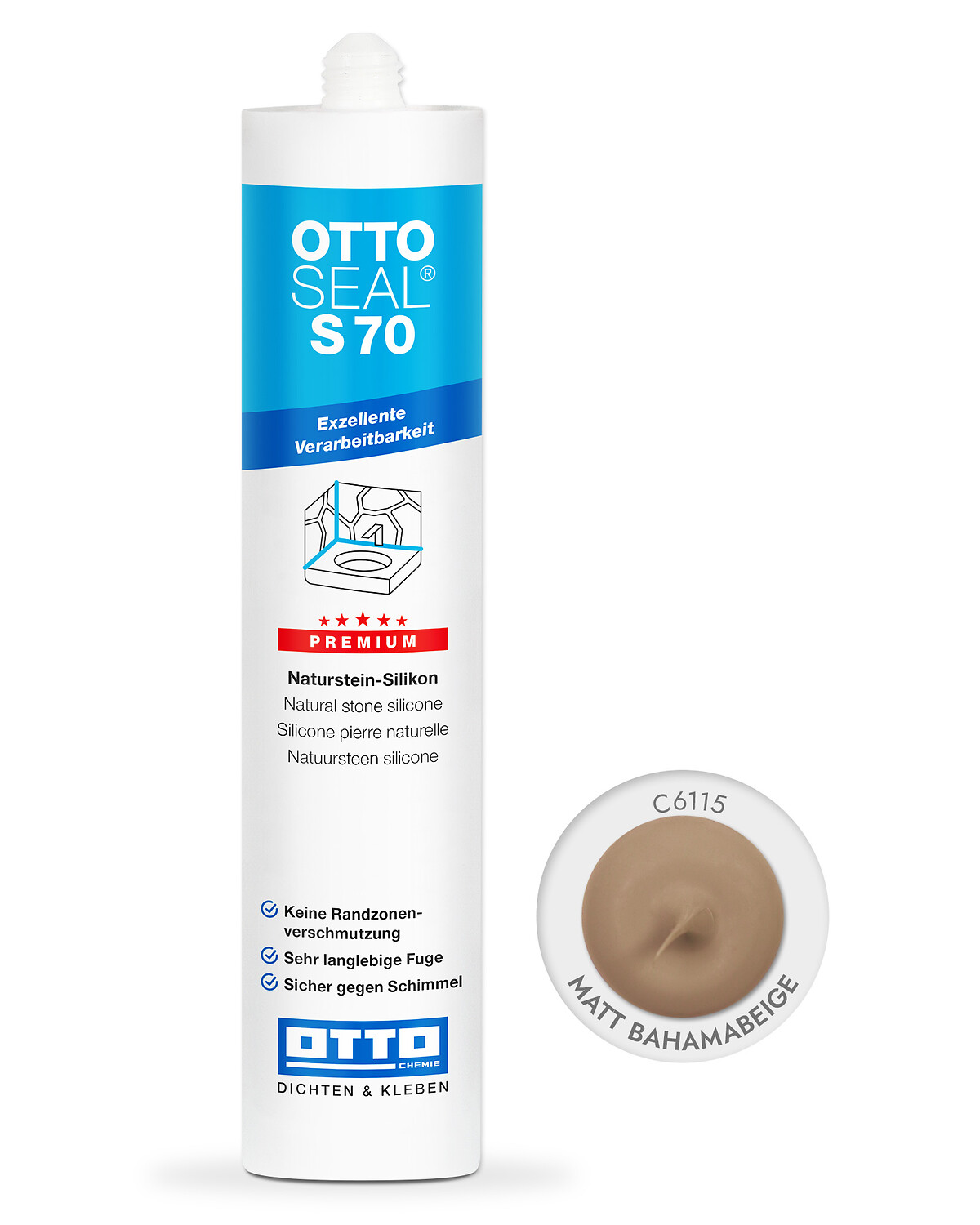 OTTOSEAL® S 70 Premium-Natursteinsilikon