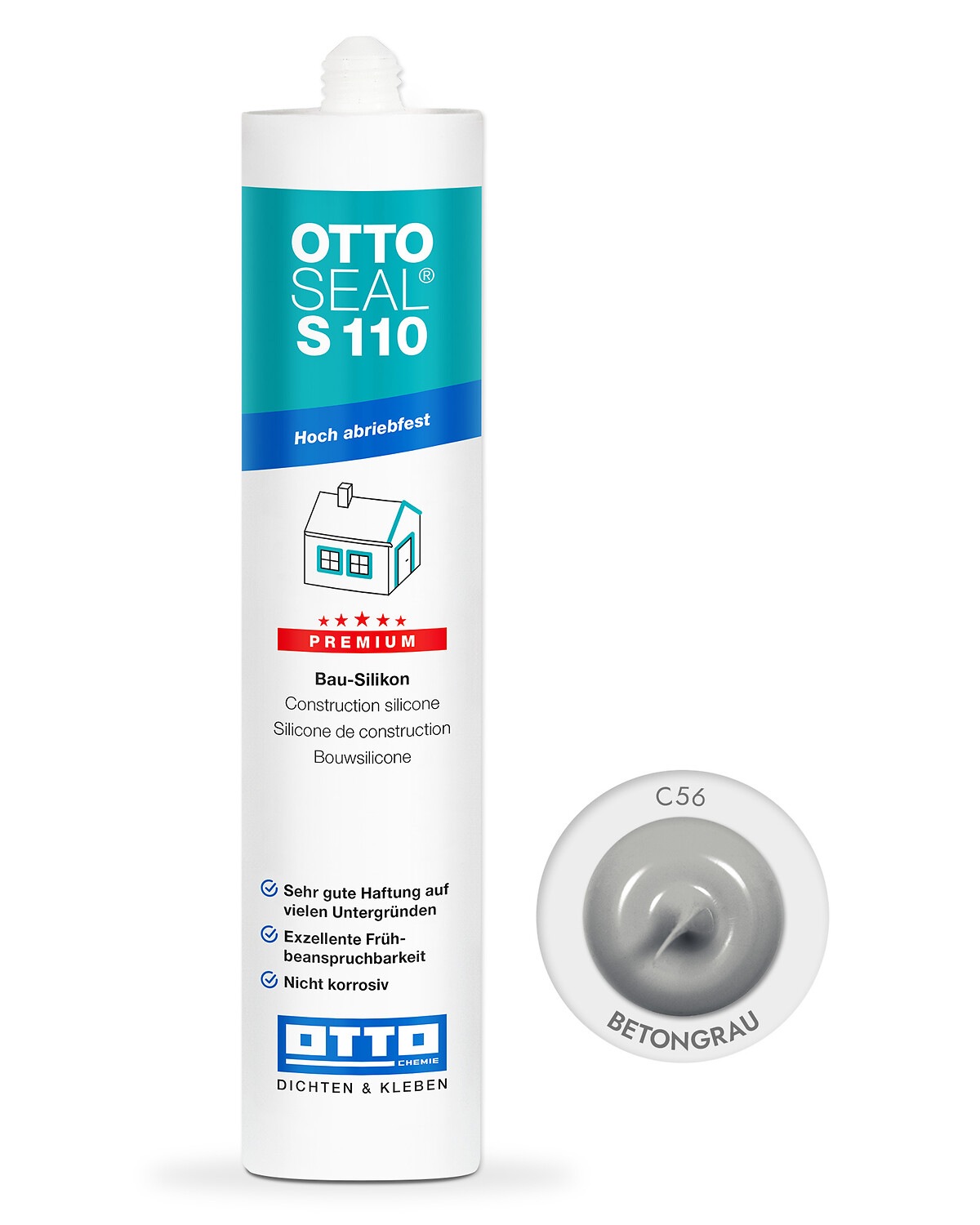 Ottoseal S110 Das Premium Bau Silikon 310ml schadstoffarm alle Farben Silicon Ottoseal S110 Das Premium Bau Silikon 310ml schadstoffarm alle Farben Silicon