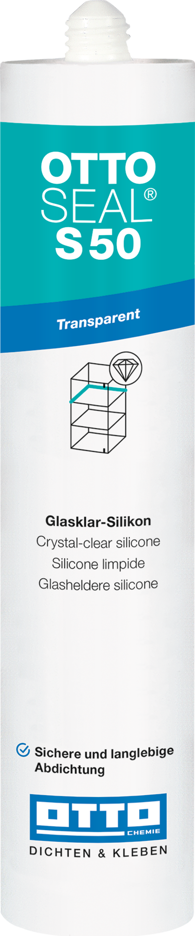 fileDownloads_API_1_1657877901_S50-Kartusche Bild OTTOSEAL® S 50 Glasklar-Silikon Kartusche 310 ml