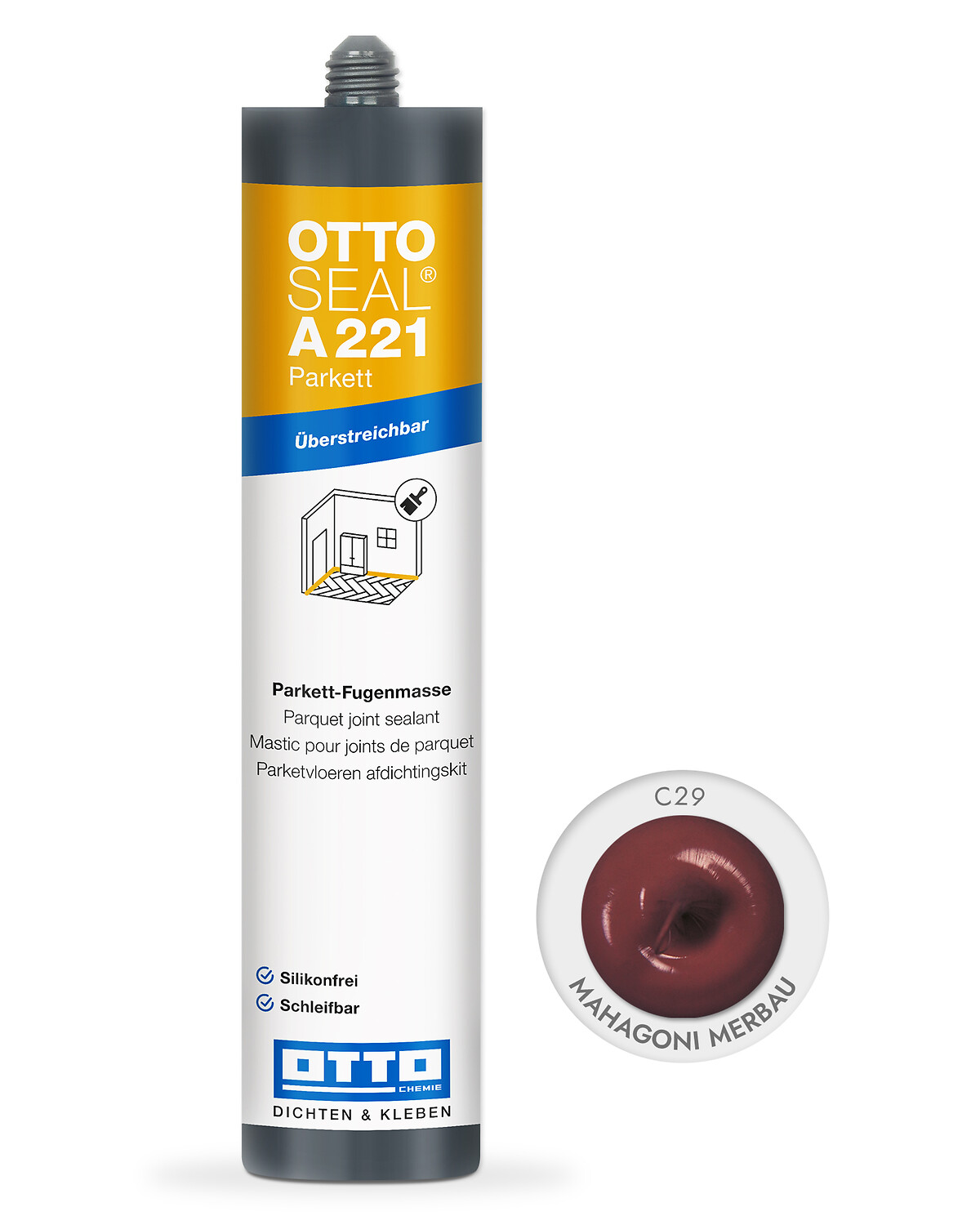 OTTOSEAL® A 221 Parkett - Die silikonfreie, plastische Parkettfugenmasse
