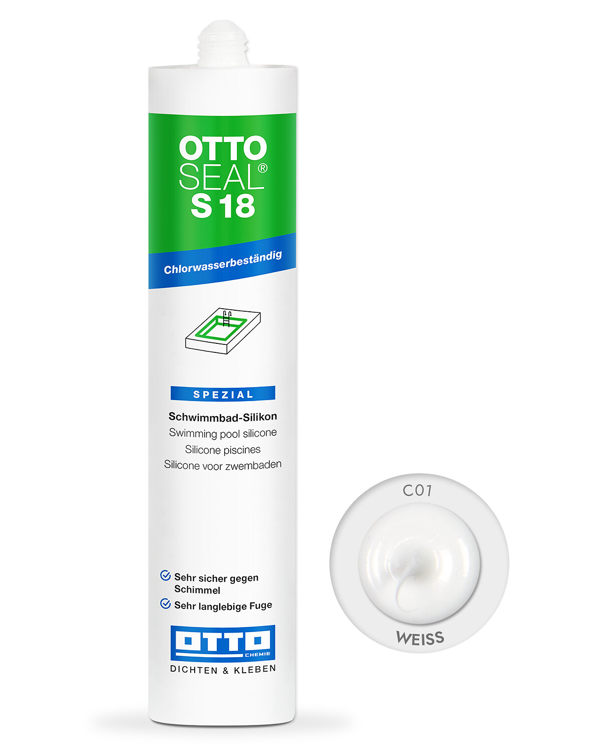 OTTOSEAL® S 18 Schwimmbad-Silikon