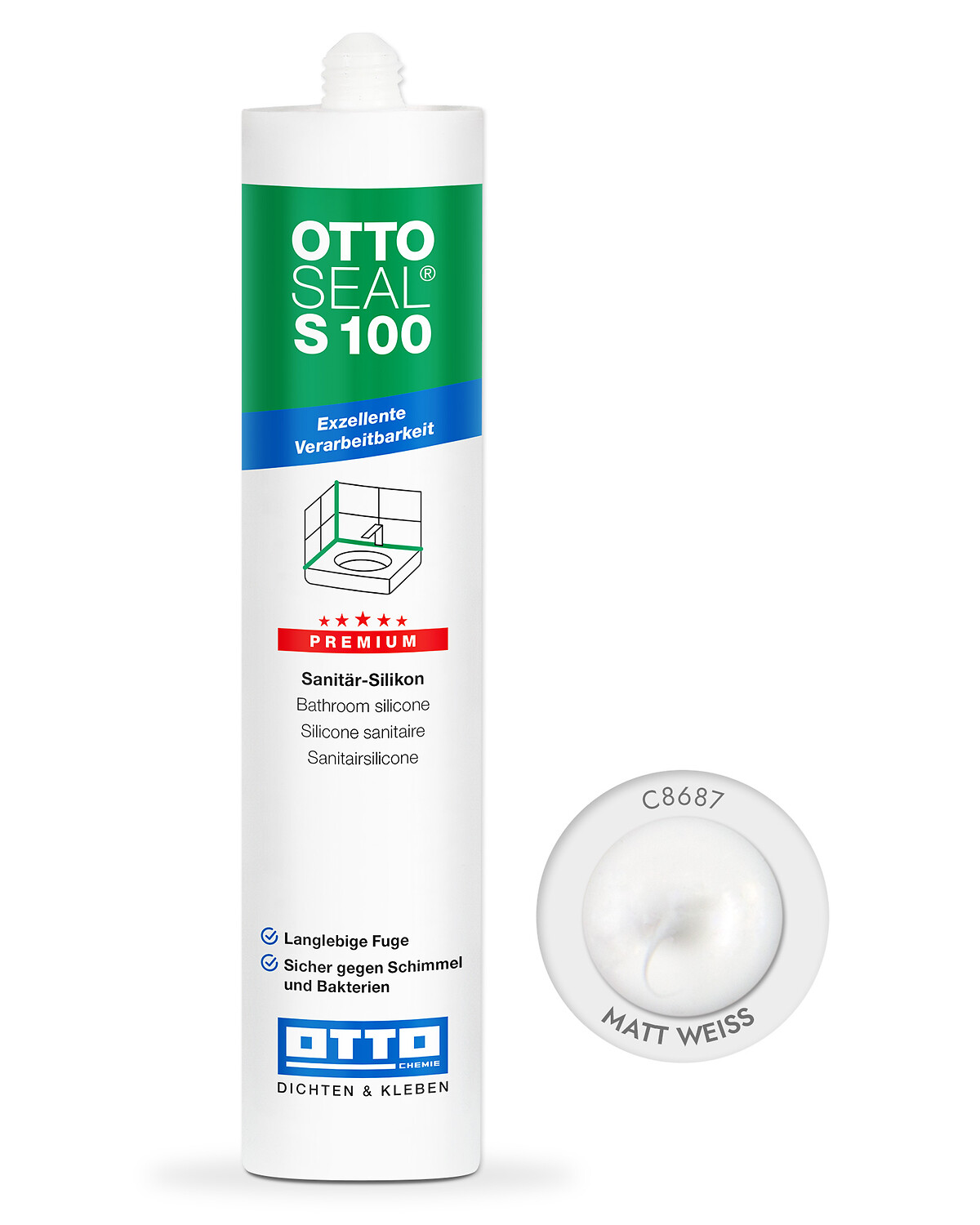 OTTOSEAL® S 100 - Das Premium-Sanitärsilikon