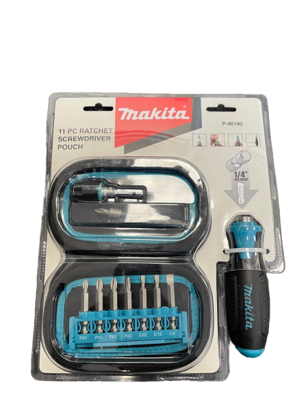 Makita Schraubendreher Bit-Set P-90180 11-tlg mit Halter